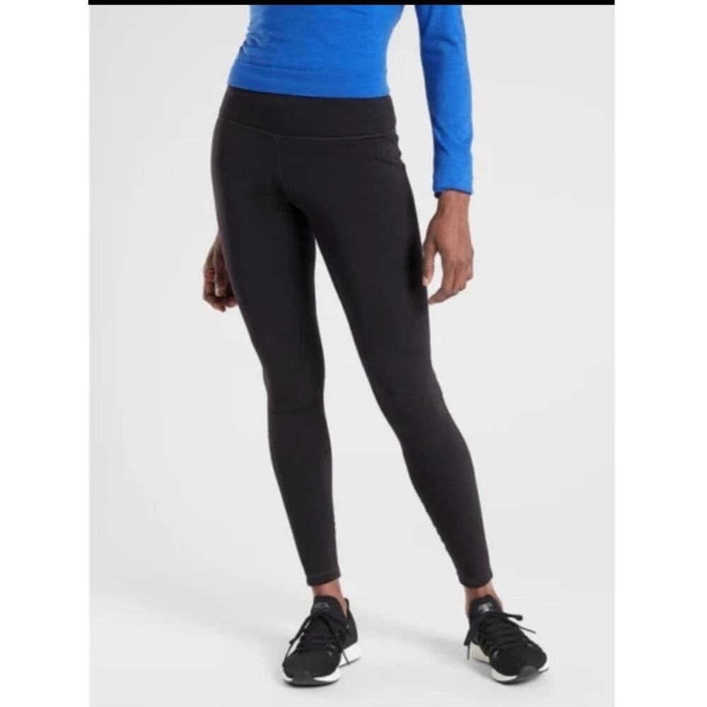 Athleta Women's Altitude Stash Tight Polartec Powerstretch Legging Black Size XS